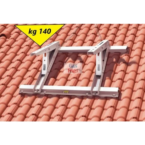Klímatartó ferde háztetőre 1000x480 mm, állítható 12°- 28° között, 140kg