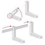 Klímatartó állítható 450x400x800, 110kg