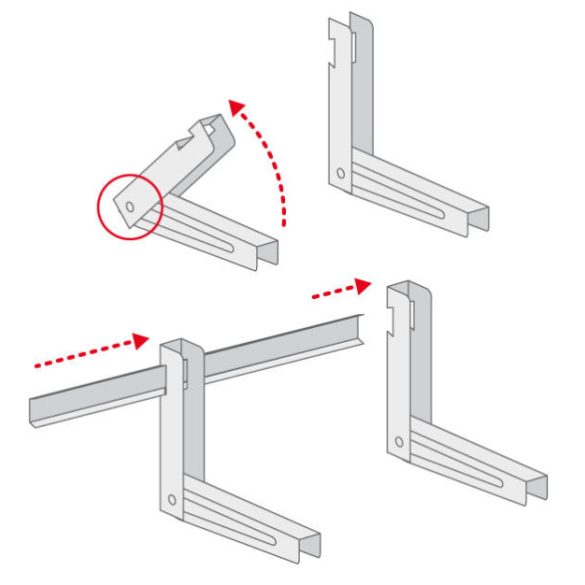 Klímatartó állítható 450x400x800, 110kg