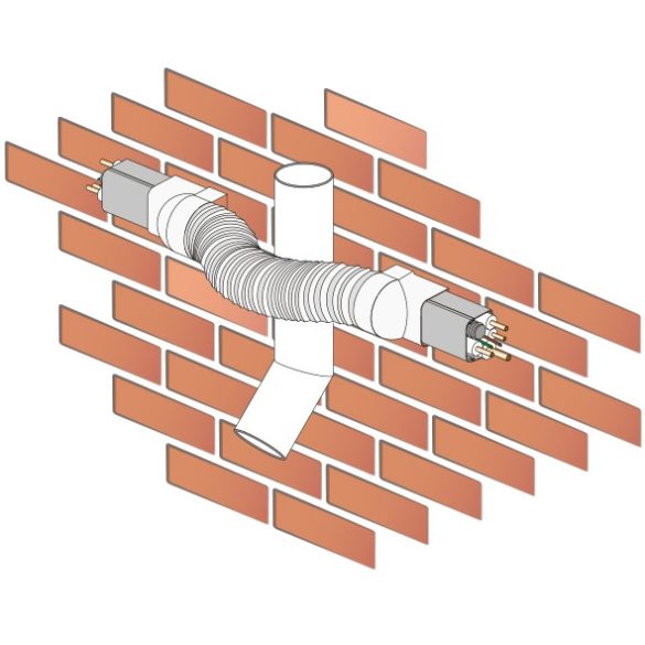 Flexibilis csatlakozó 65x50 mm 200/700mm