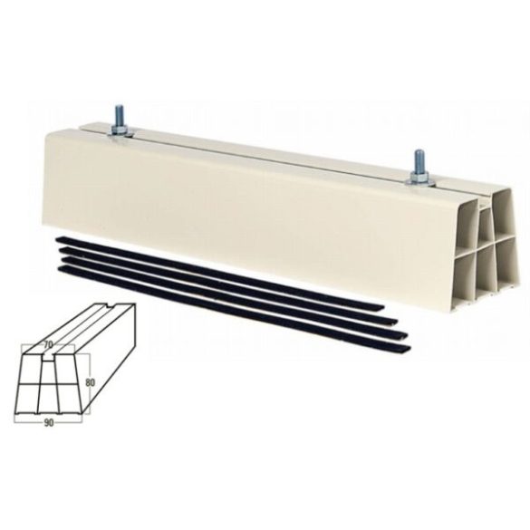 Klímatartó lapos tetőre 90x80x1000mm