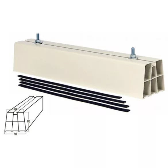 Klímatartó lapos tetőre 90x80x350 mm