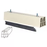 Klímatartó lapos tetőre 1 db / 120x72x420 mm