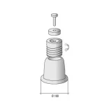 Klímatartó KIT állítható, szögeltérés +/- 15°, fekete 325 kg/ kit