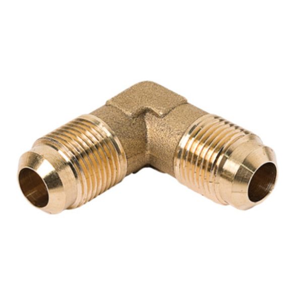 Réz menetes 90° közcsavar 3/8″  K-K menet