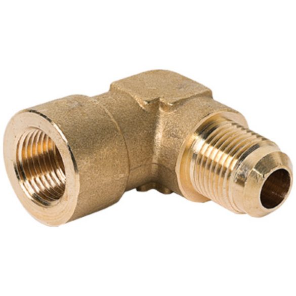 Réz menetes 90° közcsavar KB1/2″ Apa-Anya