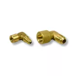 Réz menetes 90° közcsavar KB1/2″ Apa-Anya