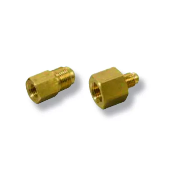 Réz átalakitó közcsav, 3/8" -1/4" Apa-Anya