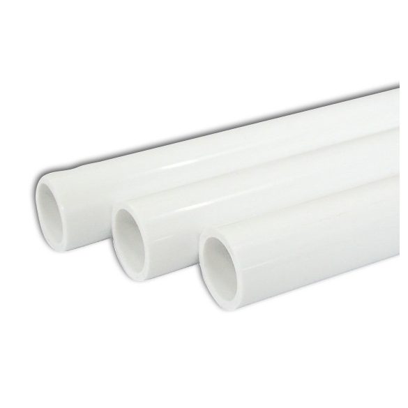 Merev kondenzvízcső pvc 20mm fehér 1 szál/2m
