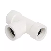 Merev csőhöz T- idom pvc 20mm fehér színű 
