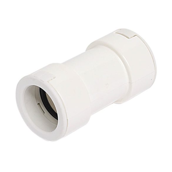 Merev csőhöz toldó idom pvc 25mm fehér színű