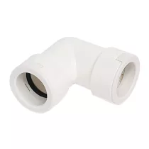Merev csőhöz 90'-os könyök idom pvc 32mm fehér 