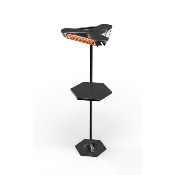 Girosole Infra hősugárzó 3x1200W, fekete kapcsolóval 12-18m3