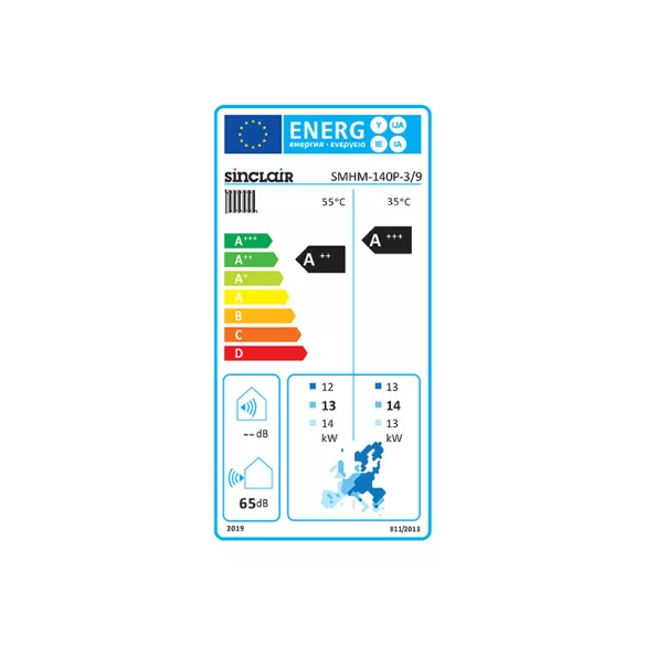SINCLAIR YUKON R290 Monoblokk SMHM-140P-3/9