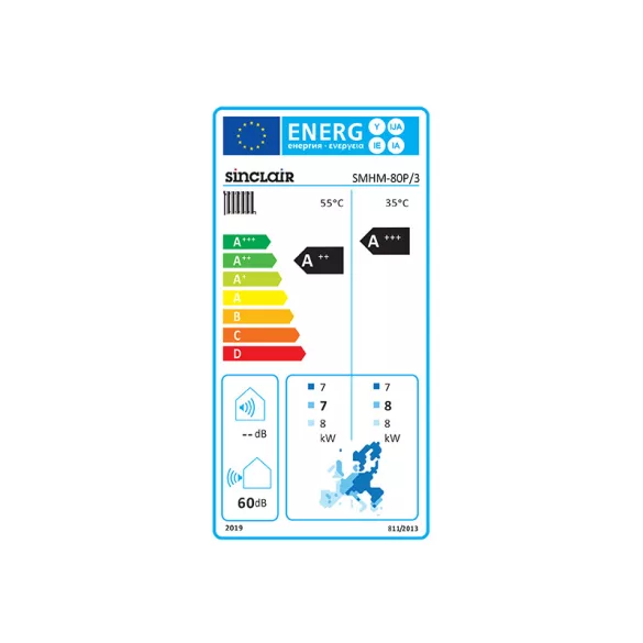 SINCLAIR YUKON R290 Monoblokk SMHM-80P/3